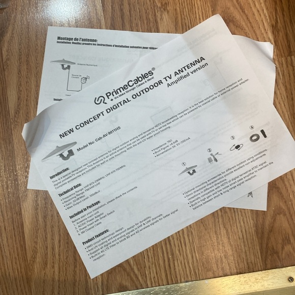 Omni directional digital outdoor amplified tv antenna - Picture 6 of 10